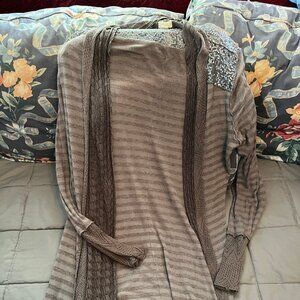 Anthopologie very lightweight tunic-length jacket